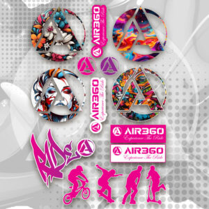 Head Protector Riding Helmet with Sticker Pack - Image 11
