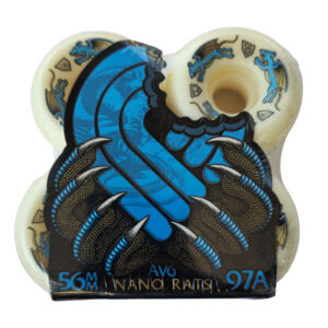 Powell Peralta Nano Rats Dragons 97A - AV6 Asymmetrical Shape - 56mm x 36mm 97A AV6 Skateboard Wheels 4pk - Image 2