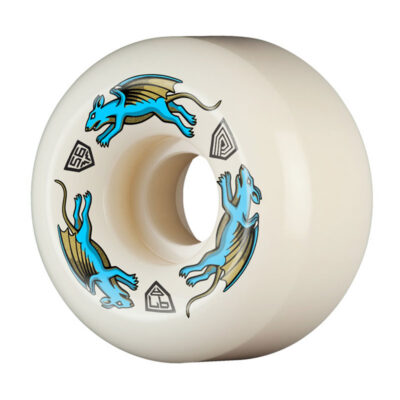 Powell Peralta Nano Rats Dragons 97A - AV6 Asymmetrical Shape - 56mm x 36mm 97A AV6 Skateboard Wheels 4pk